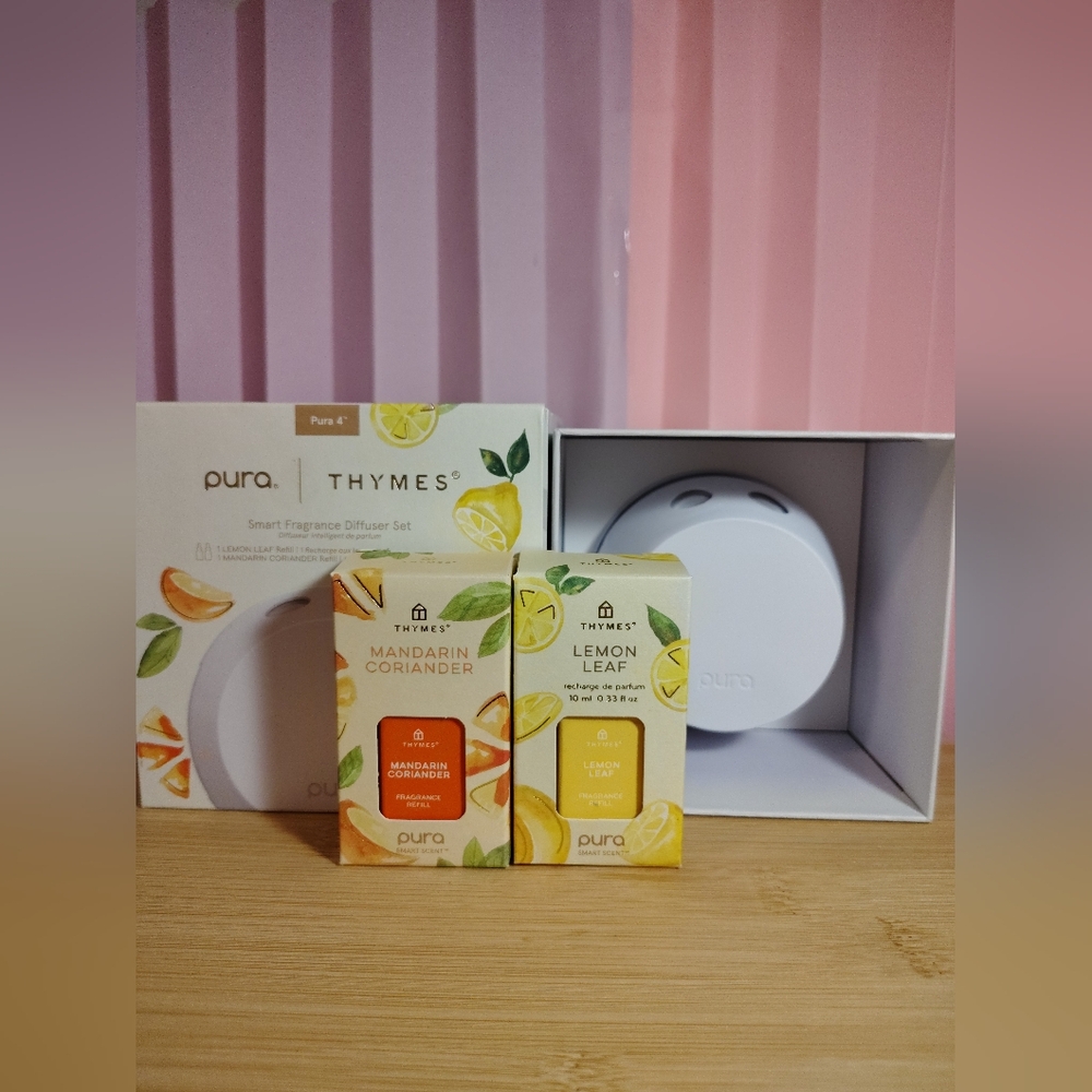 Thymes x Pura 4 - Smart Home Fragrance Diffuser Kit - Mandarin Coriander & Lemon - Picture 6 of 11
